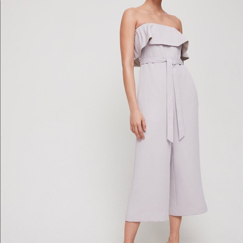 Aritzia Babaton Flutter Jumpsuit - Lilac, Size 4